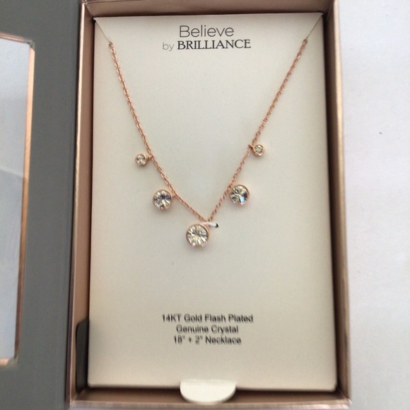 BELIEVE BY BRILLIANCE CRYSTAL NECKLACE NWT - Picture 5 of 10